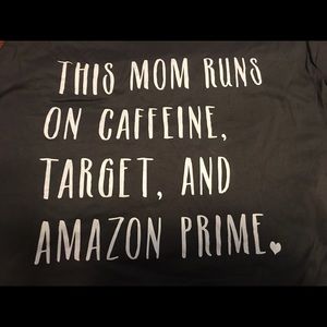 This mom runs on graphic tee